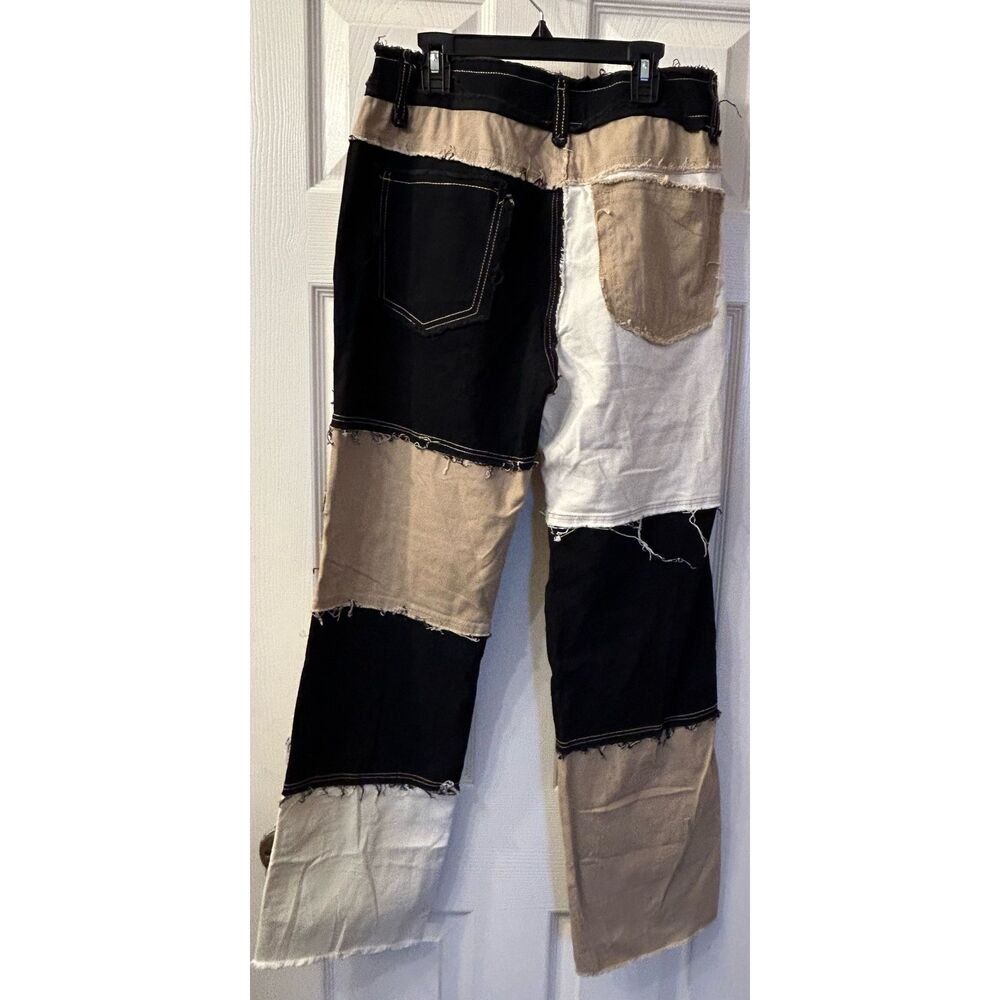 Vintage Patchwork Multicolored Jeans - image 2